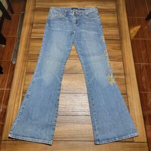 Aeropostale Authentic Flare Denim Jeans w/ Left Side Embroidery - Size 7/8R